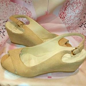 Stuart Weitzman peep toe heel platform sandals 8.5